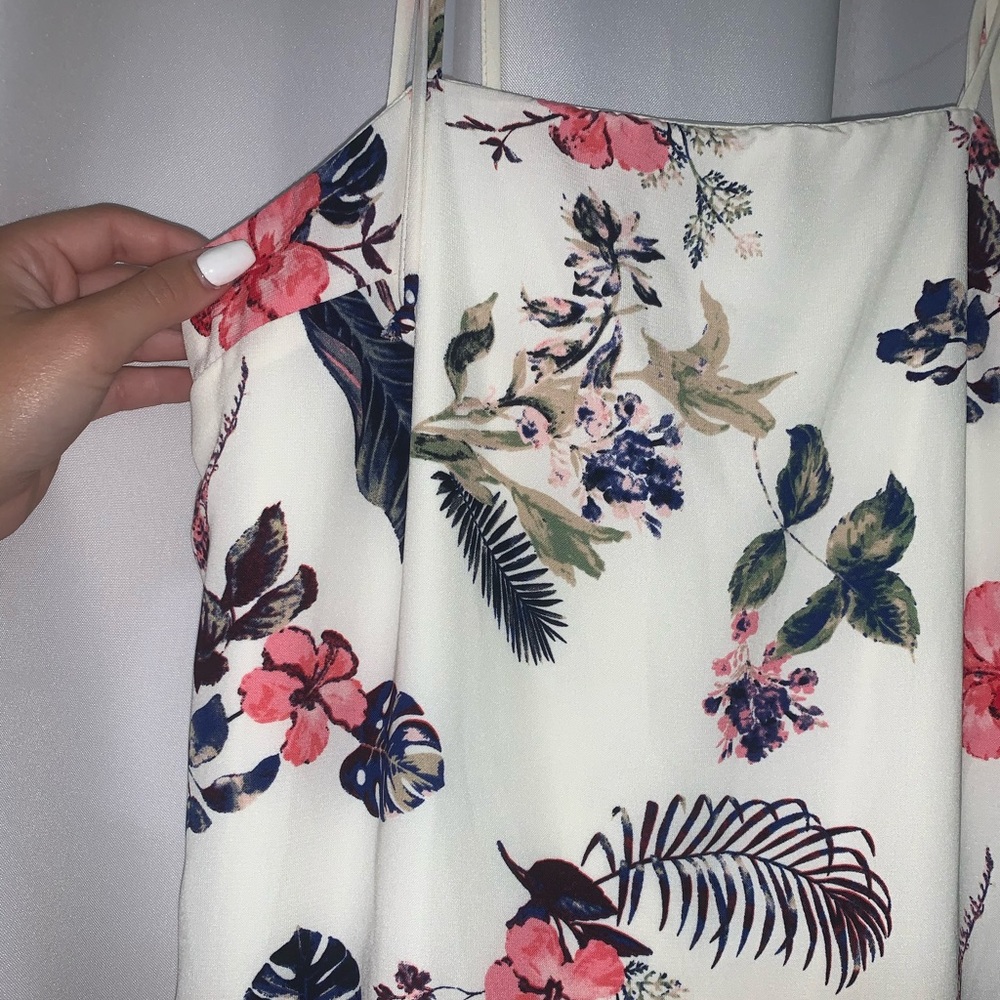Hawaiian Print Floral Dress